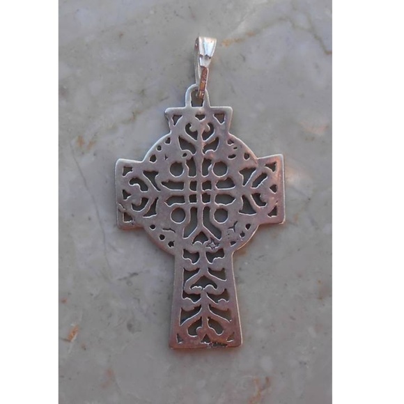 CELTIC CROSS sterling silver pendant SJ934-09 - Picture 2 of 2